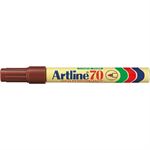 Marker Artline 70 vandafvisende og fri for xylen 1,5mm brun